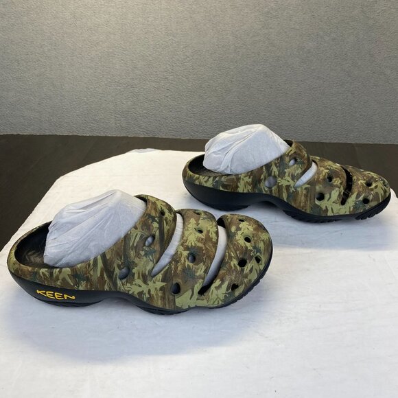 Keen Yogui Arts Slipper Men\'s Shoes Camo Green 1002034 Mens comfort Size 7 New main image 6